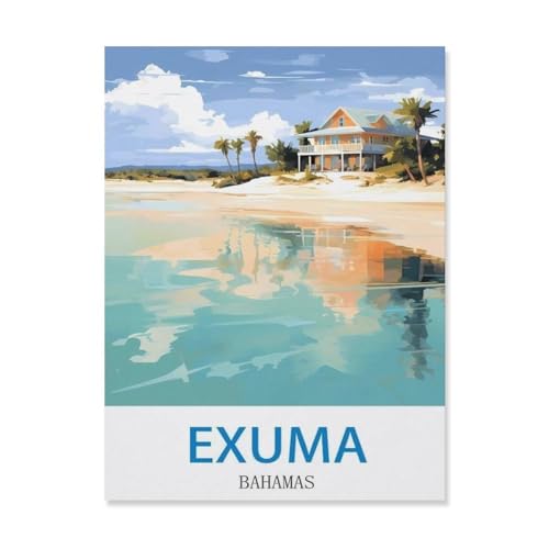 Exuma, Bahamas，Holz Puzzle 1000 Teile Spielzeug Für Erwachsene Dekompressionsspiel（75x50cm）-S95 von YYHMKBYY