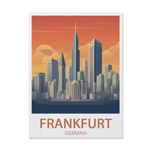 Frankfurt Deutschland，Puzzles 1000 Teile für Erwachsene, Klassische Puzzle Jungen Mädchen Puzzle für Kinder Teenager Lernspiel Spielzeug（38x26cm）-R43 von YYHMKBYY