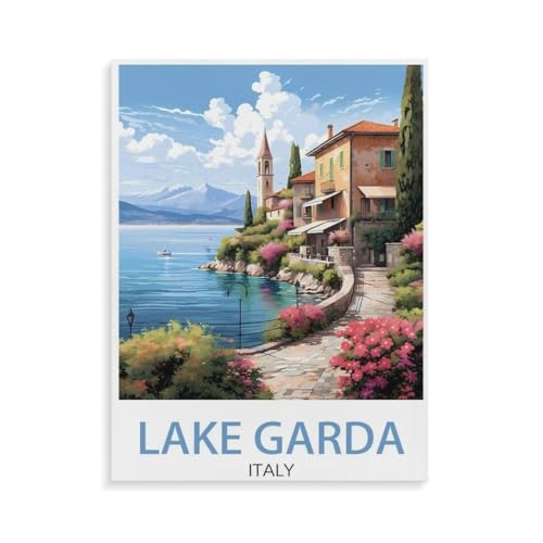 Gardasee Italien, Küste，Holz Puzzle 1000 Teile Spielzeug Für Erwachsene Dekompressionsspiel（75x50cm）-O57 von YYHMKBYY