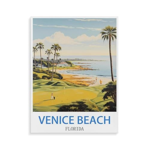 Holz Jigsaw Puzzle 1000 Stück，Venice Beach Florida，Erwachsene Kinder Spielzeug Dekompressionsspiel（75x50cm）-P50 von YYHMKBYY