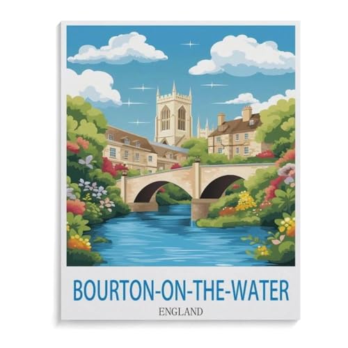 Holz Puzzle 1000 Stück，Bourton on The Water Englisch，Lernspielzeug Für Erwachsene Geburtstagsgeschenk（75x50cm）-M49 von YYHMKBYY