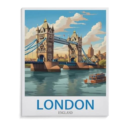 Holz Puzzle 1000 Stück，London, England，Puzzles Lernspielzeug Für Erwachsene Geburtstagsgeschenk（75x50cm）-K38 von YYHMKBYY