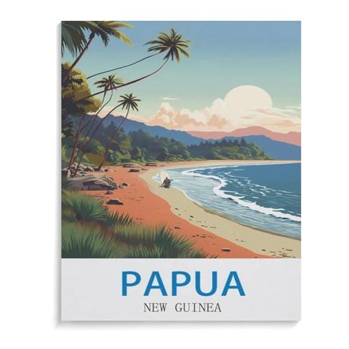 Holzpuzzle Puzzle 1000 Stück，Papua-Neuguinea，Lernspielzeug Für Erwachsene Geburtstagsgeschenk Dekoration（75x50cm）-J87 von YYHMKBYY