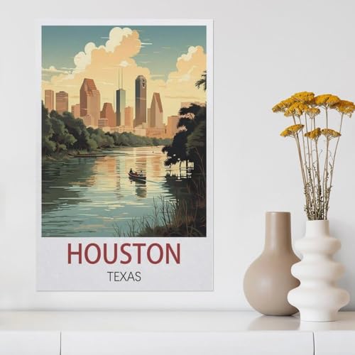 Houston, Texas，1000 Piece Puzzles Für Kid Adult Toy Geschenk DIY Game（50x70cm）-AA47 von YYHMKBYY