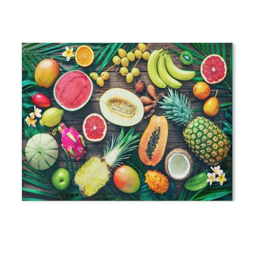 Jigsaw Puzzles 1000 Stück，Frische exotische Früchte，Für Holz Kinder Spiele Lernspielzeug（75x50cm-36 von YYHMKBYY