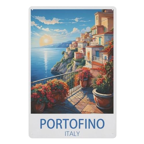 Jigsaw Puzzles 1000 Stück，Portofino Italien，Für Holzkinder Spiele Lernspielzeug（75x50cm）-AE97 von YYHMKBYY