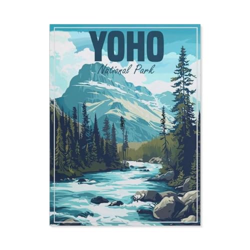 Jigsaw Puzzles 1000 Stück，Yoho-Nationalpark, Kanada，Für Papierkinder Spiele Lernspielzeug（50x70cm）-AS94 von YYHMKBYY