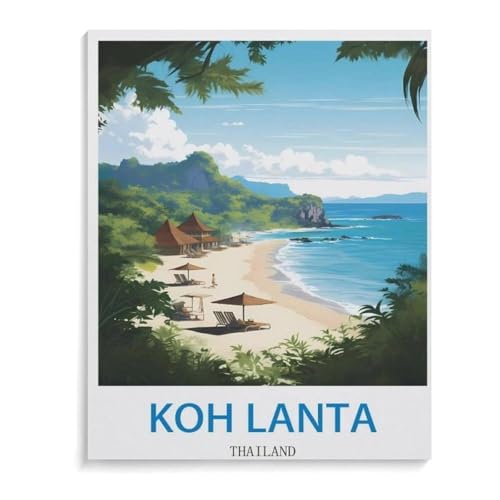 KOH Lanta Thailand，Puzzle 1000 Teile Papier Puzzle Geeignet Für Erwachsene Kinder Familien Stressabbau Puzzlespiele（50x70cm）-J44 von YYHMKBYY