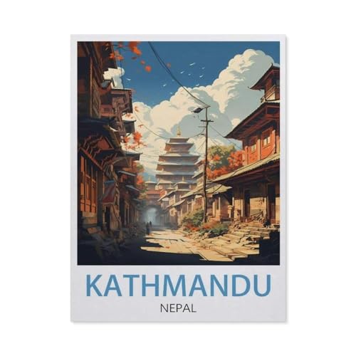 Kathmandu，Puzzles 1000 Teile für Erwachsene, Klassische Puzzle Jungen Mädchen Puzzle für Kinder Teenager Lernspiel Spielzeug（38x26cm）-BC99 von YYHMKBYY