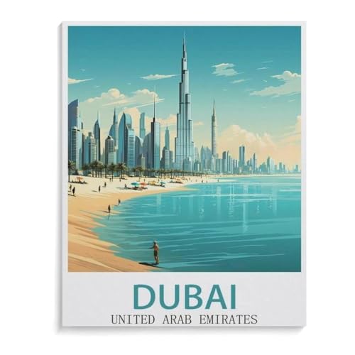 Klassisches Puzzle 3D Puzzle DIY Kit Holz Spielzeug Einzigartiges Geschenk，Dubai Vereinigte Arabische Emirate，Klassisches Puzzle 3D Puzzle DIY Kit Holz Spielzeug Einzigartiges Geschenk（75x50cm）-M9 von YYHMKBYY