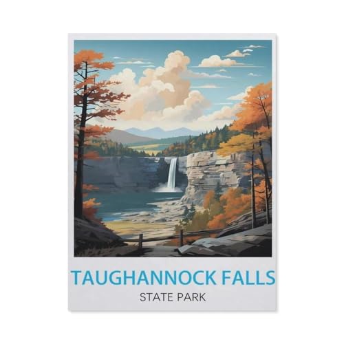 Klassisches Puzzle 3D Puzzle DIY Kit Holz Spielzeug Einzigartiges Geschenk，Taughannock Falls State Park New York，Klassisches Puzzle 3D Puzzle DIY Kit Holz Spielzeug Einzigartiges Geschenk-AL16 von YYHMKBYY