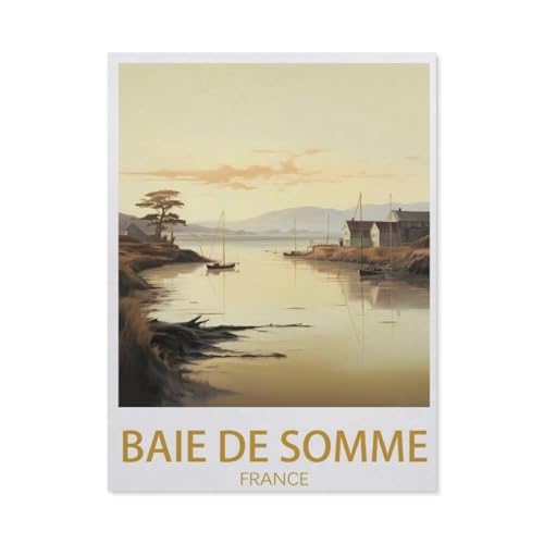 Klassisches Puzzle 3D Puzzle DIY Kit Papier Spielzeug Einzigartiges Geschenk，Baie De Somme Frankreich，Klassisches Puzzle 3D Puzzle DIY Kit Papier Spielzeug Einzigartiges Geschenk（50x70cm）-AO13 von YYHMKBYY