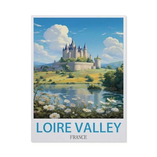 Klassisches Puzzle 3D Puzzle DIY Kit Papier Spielzeug Einzigartiges Geschenk，Loire-Tal Frankreich，Klassisches Puzzle 3D Puzzle DIY Kit Papier Spielzeug Einzigartiges Geschenk（38x26cm）-BU37 von YYHMKBYY