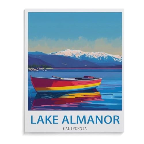 Lake Almanor, Kalifornien，Puzzle 1000 Teile Papier Puzzle Geeignet Für Erwachsene Kinder Familien Stressabbau Puzzlespiele（50x70cm）-K90 von YYHMKBYY