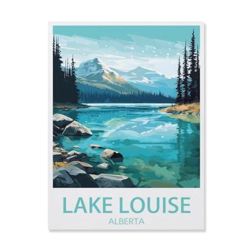 Lake Louise Alberta，Puzzle 1000 Teile Erwachsene Kinde Spaß Lernspielzeug Geschenke（75x50cm）-R57 von YYHMKBYY