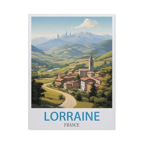 Lothringen Frankreich，Papier Landscape Puzzle, Jigsaw Puzzles 1000 Pieces, for Adult Kids Decompression Puzzle Nice Gifts（38x26cm）-BU66 von YYHMKBYY