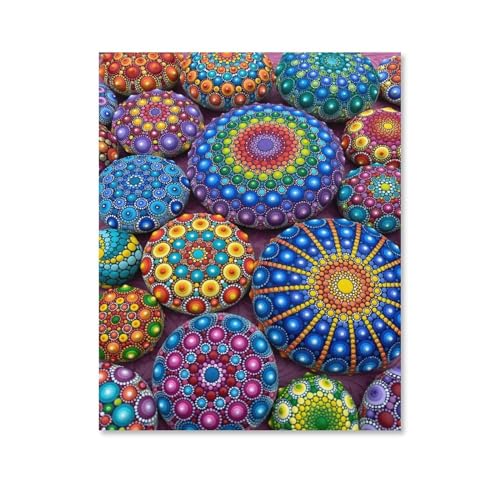 Mandala-Muster，Puzzles 1000 Teile für Erwachsene, Klassische Puzzle Jungen Mädchen Puzzle für Kinder Teenager Lernspiel Spielzeug（38x26cm）-E60 von YYHMKBYY