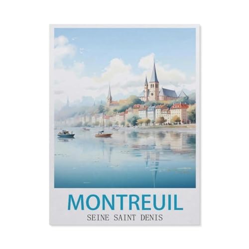 Montreuil Seine Saint Denis，Holz Puzzle 1000 Teile Spielzeug Für Erwachsene Dekompressionsspiel（75x50cm）-BT17 von YYHMKBYY