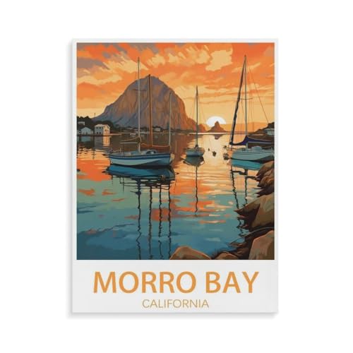 Morro Bay Kalifornien，Puzzles 1000 Teile für Erwachsene, Klassische Puzzle Jungen Mädchen Puzzle für Kinder Teenager Lernspiel Spielzeug（50x70cm）-N78 von YYHMKBYY