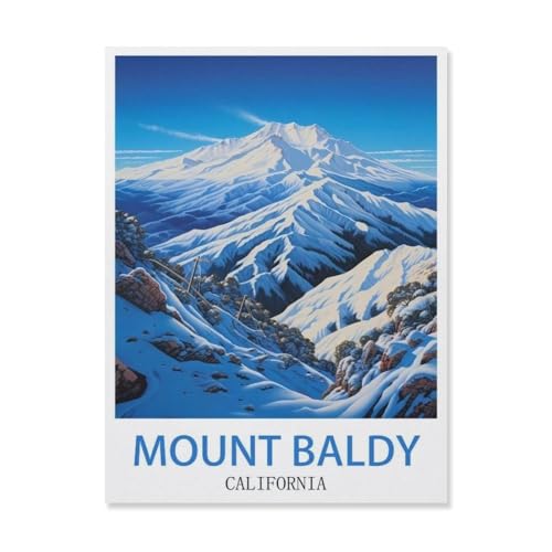 Mount Baldy, Kalifornien，Puzzle 1000 Teile,Intellektuelle Entwicklung Pädagogisches Nach Hause Interessante Dekompression Brain Challenge Puzzle Für Jugendliche Kinder（50x70cm）-S27 von YYHMKBYY