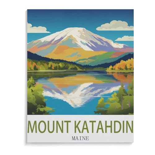 Mount Katahdin in Maine，Puzzles 1000 Teile für Erwachsene, Klassische Puzzle Jungen Mädchen Puzzle für Kinder Teenager Lernspiel Spielzeug（75x50cm）-K83 von YYHMKBYY