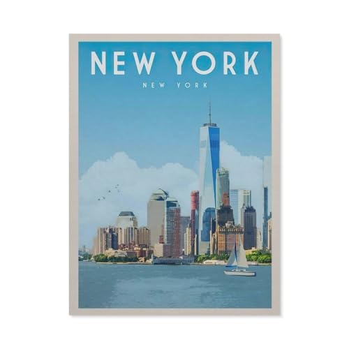 New York，Puzzle 1000 Teile für Erwachsene, Klassische Puzzle Puzzle Schwierig für Kid Surprise Birthday für Family Home Decor Art Puzzle（38x26cm）-AS68 von YYHMKBYY