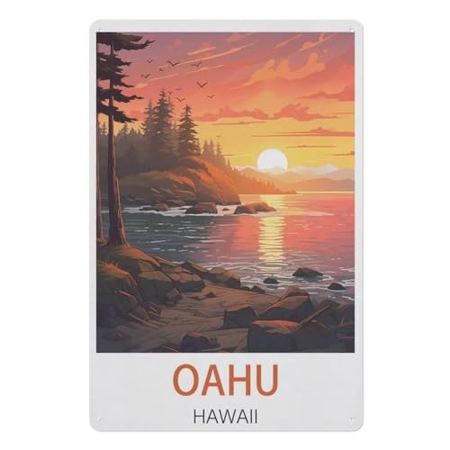 Oahu Hawaii，Puzzles 1000 Teile für Erwachsene, Klassische Puzzle Jungen Mädchen Puzzle für Kinder Teenager Lernspiel Spielzeug（38x26cm）-AE1 von YYHMKBYY