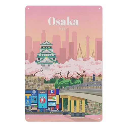 Osaka, Japan，Klassisches Puzzle 3D Puzzle DIY Kit Papier Spielzeug Einzigartiges Geschenk（38x26cm）-AE54 von YYHMKBYY