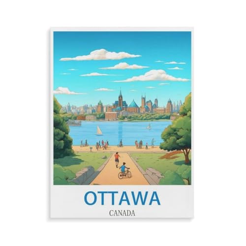 Ottawa Kanada，Puzzles 1000 Teile für Erwachsene, Klassische Puzzle Kinder Puzzle Herausfordernde Und Schwierige Rätsel für Erwachsene Und Jugendliche（75x50cm）-N80 von YYHMKBYY