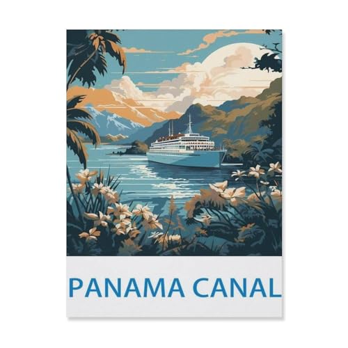 Panamakanal，Puzzles 1000 Teile für Erwachsene, Klassische Puzzle Jungen Mädchen Puzzle für Kinder Teenager Lernspiel Spielzeug（38x26cm）-T62 von YYHMKBYY