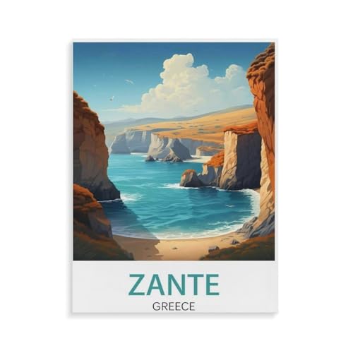 Papier Jigsaw Puzzle 1000 Stück，Zante Griechenland，Erwachsene Kinder Spielzeug Dekompressionsspiel（50x70cm）-N31 von YYHMKBYY