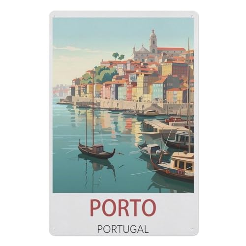 Porto Portugal，3D Puzzle 1000 Stück, Holz Montiert DIY Puzzle Montage Spielzeug Für Kinder, Holz Puzzle Holz Geschenk（75x50cm）-AE9 von YYHMKBYY