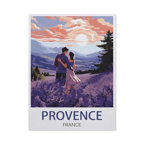 Provence, Frankreich，Puzzle 1000 Teile Erwachsene Kinde Spaß Lernspielzeug Geschenke（50x70cm）-BF32 von YYHMKBYY