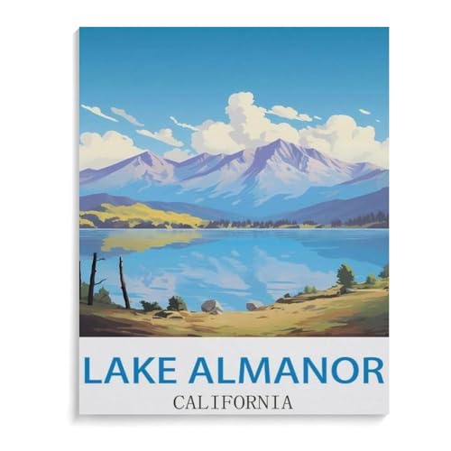 Puzzle 1000 Stück，Lake Almanor, Kalifornien，Klassische Puzzle 3D Puzzle DIY Kit Holz Spielzeug Einzigartiges Geschenk Wohnkultur（75x50cm）-M12 von YYHMKBYY