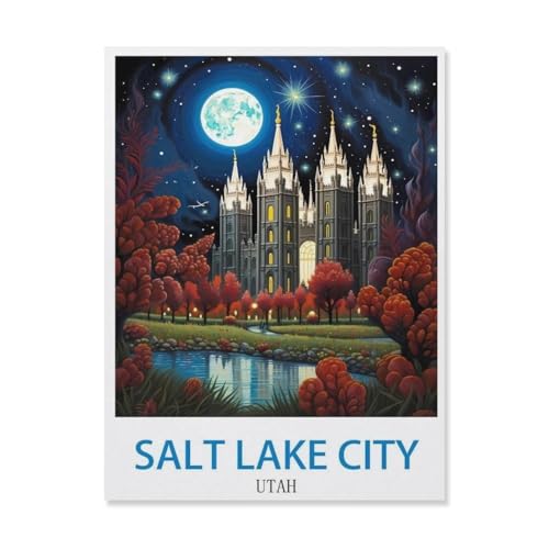 Puzzle 1000 Stück，Temple Square, Salt Lake City, Utah，Papier Kinderspielzeug Dekompression Spiel（50x70cm）-S35 von YYHMKBYY