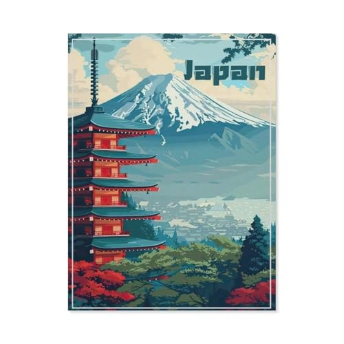 Puzzle 1000 Stück，japanische Pagode，Für Holz Erwachsene Spielzeug Dekompression Spiel（75x50cm）-AS29 von YYHMKBYY