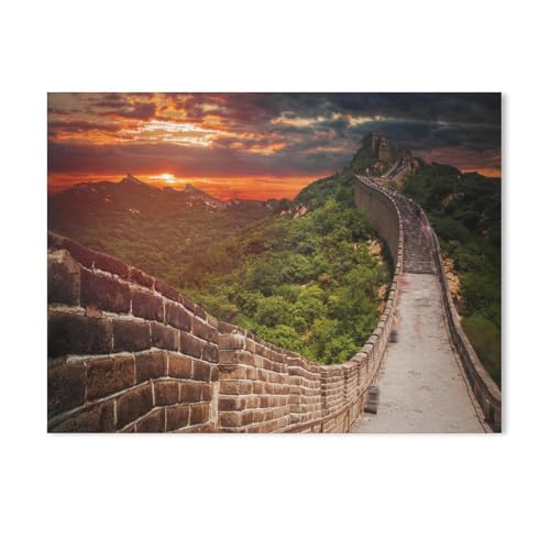 Puzzle 1000 Teile，Große Chinesische Mauer in den Bergen bei Peking，Karton Puzzle 1000 Teile Spielzeug Für Erwachsene Dekompressionsspiel（38x26cm-632 von YYHMKBYY