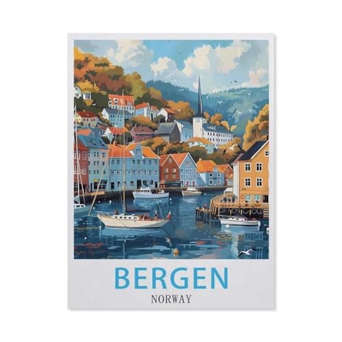 Puzzle 1000 Teile DIY Holz Puzzle，Bergen Norwegen，Freizeit Creative Kreuzworträtsel Spiel Kind Puzzle Spielzeug Geburtstag Festival Einzigartiges Geschenk（75x50cm）-AZ19 von YYHMKBYY