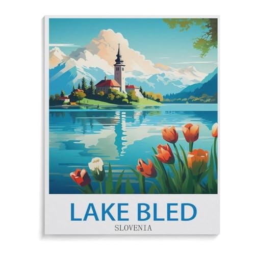 Puzzle 1000 Teile DIY Holz Puzzle，Bleder See Slowenien，Freizeit Creative Kreuzworträtsel Spiel Kind Puzzle Spielzeug Geburtstag Festival Einzigartiges Geschenk（75x50cm）-K71 von YYHMKBYY