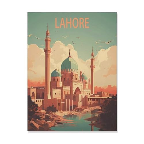 Puzzle 1000 Teile DIY Holz Puzzle，Lahore, Pakistan，Freizeit Creative Kreuzworträtsel Spiel Kind Puzzle Spielzeug Geburtstag Festival Einzigartiges Geschenk（75x50cm）-Q58 von YYHMKBYY