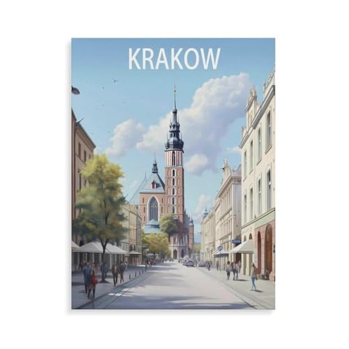 Puzzle 1000 Teile Erwachsene Puzzle Holz Puzzle Klassisches 3D Puzzle，Krakau Polen，DIY Collectibles Moderne Wohnkultur（75x50cm）-O38 von YYHMKBYY