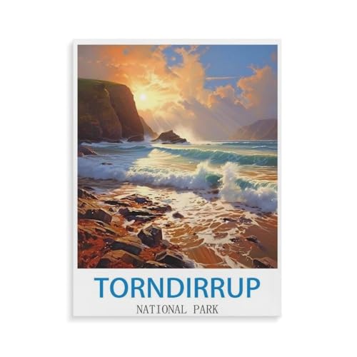 Puzzle 1000 Teile Erwachsene Puzzle Holz Puzzle Klassisches 3D Puzzle，Torndirrup Nationalpark，DIY Collectibles Moderne Wohnkultur（75x50cm）-P84 von YYHMKBYY