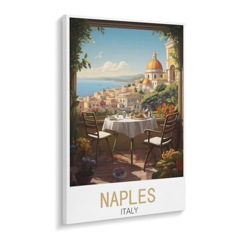 Puzzle 1000 Teile Erwachsene Puzzle Papier Puzzle Klassisches 3D Puzzle，Neapel, Italien, Vintage-Reisen，DIY Collectibles Moderne Wohnkultur（50x70cm）-W54 von YYHMKBYY