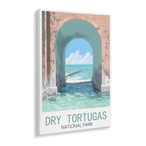 Puzzle 1000 Teile Erwachsenen Puzzle，Dry Tortugas Nationalpark，Kind Aus Holz Puzzle Panorama Art DIY Leisure Game Fun Geschenk Spielzeug Geeignete Freunde Familie（75x50cm）-U16 von YYHMKBYY