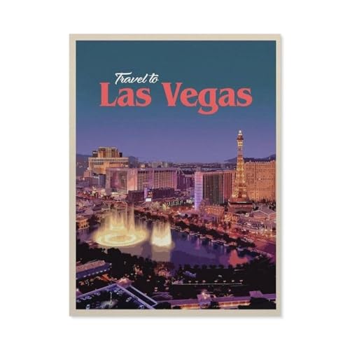 Puzzle 1000 Teile Landschaft Erwachsene Puzzle Holz Puzzle 3D Klassisches Puzzle，Las Vegas，DIY Moderne Kunst Hauptdekor（75x50cm）-AS50 von YYHMKBYY