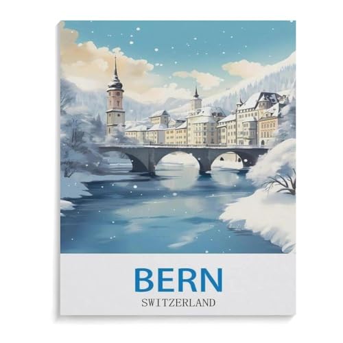 Puzzle 1000 Teile für Erwachsene，Bern Schweiz，Puzzle Teenager Jungen Mädchen Puzzle for Teen Lernspiel Holiday Challenging Puzzle（50x70cm）-K2 von YYHMKBYY