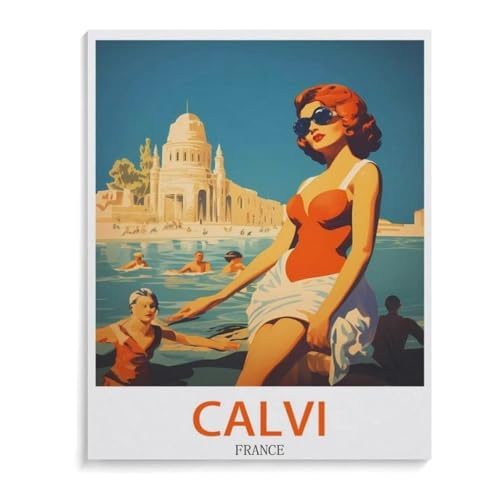 Puzzle 1000 Teile für Erwachsene，Calvi Frankreich，Puzzle Teenager Jungen Mädchen Puzzle for Teen Lernspiel Holiday Challenging Puzzle（75x50cm）-M94 von YYHMKBYY