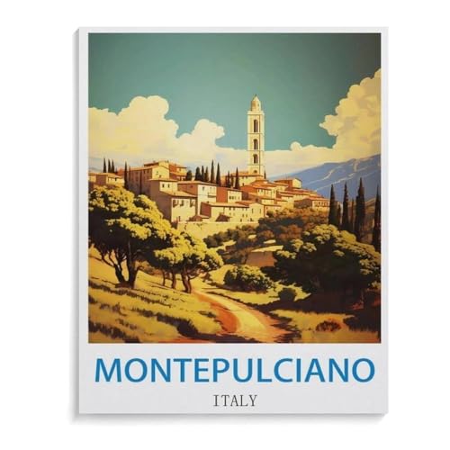 Puzzle 1000 Teile für Erwachsene，Montepulciano，Puzzle Teenager Jungen Mädchen Puzzle for Teen Lernspiel Holiday Challenging Puzzle（38x26cm）-J29 von YYHMKBYY