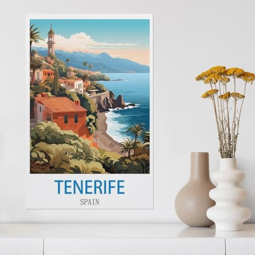 Puzzle 1000 Teile für Erwachsene，Teneriffa Spanien，Puzzle Puzzle Schwierig Perfektes Pädagogisches Geschenk für Jungen Und Mädchen（38x26cm）-Y79 von YYHMKBYY