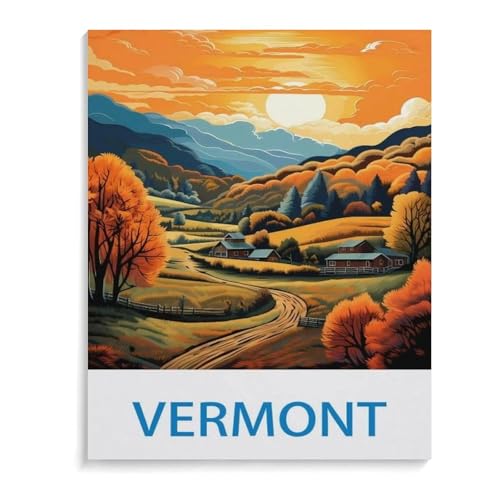 Puzzle Für Erwachsene 1000 Teile DIY Holz Puzzles Erwachsene Kinder Puzzle Klassisches Puzzle，Vermont，1000 Teile Puzzle Geschenke Für Liebhaber Oder Freunde（75x50cm）-L31 von YYHMKBYY